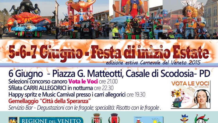 67° Carnevale del Veneto “Edizione estiva” 5-6-7 Giugno 2015